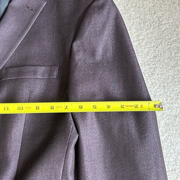 Tommy Hilfiger Wine Red Sports Coat Blazer - Picture 8 of 12